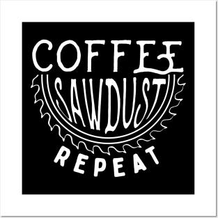 Coffee Sawdust Repeat Posters and Art